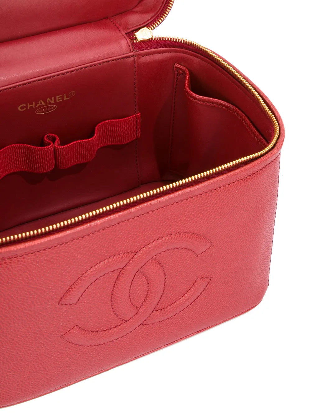 Pre-OwnedCHANEL Pre-Ownedshort cosmetic logo tote