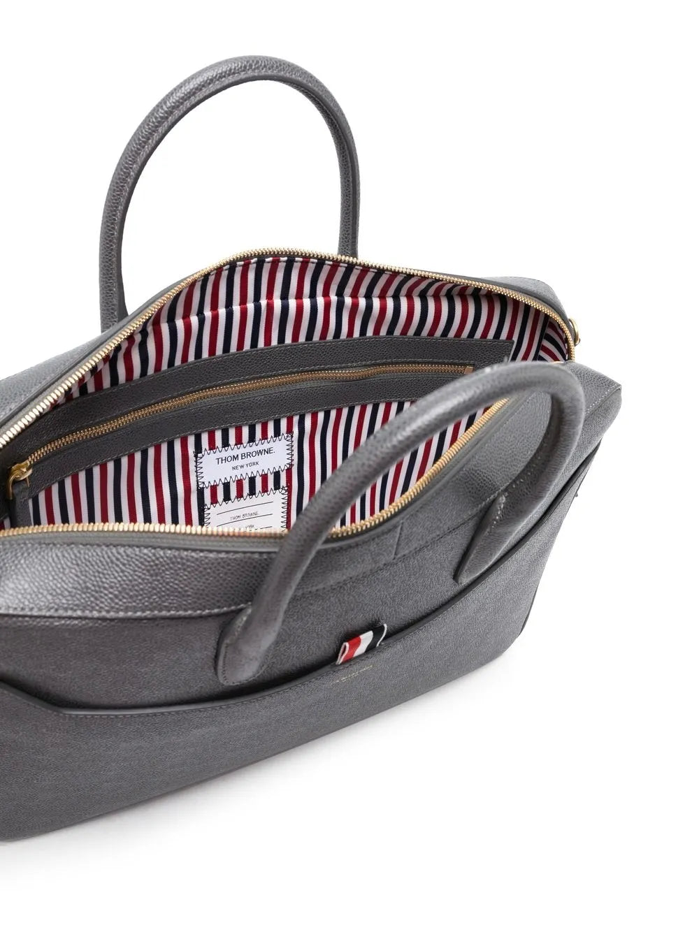 Thom Brownepebble grain-leather business bag