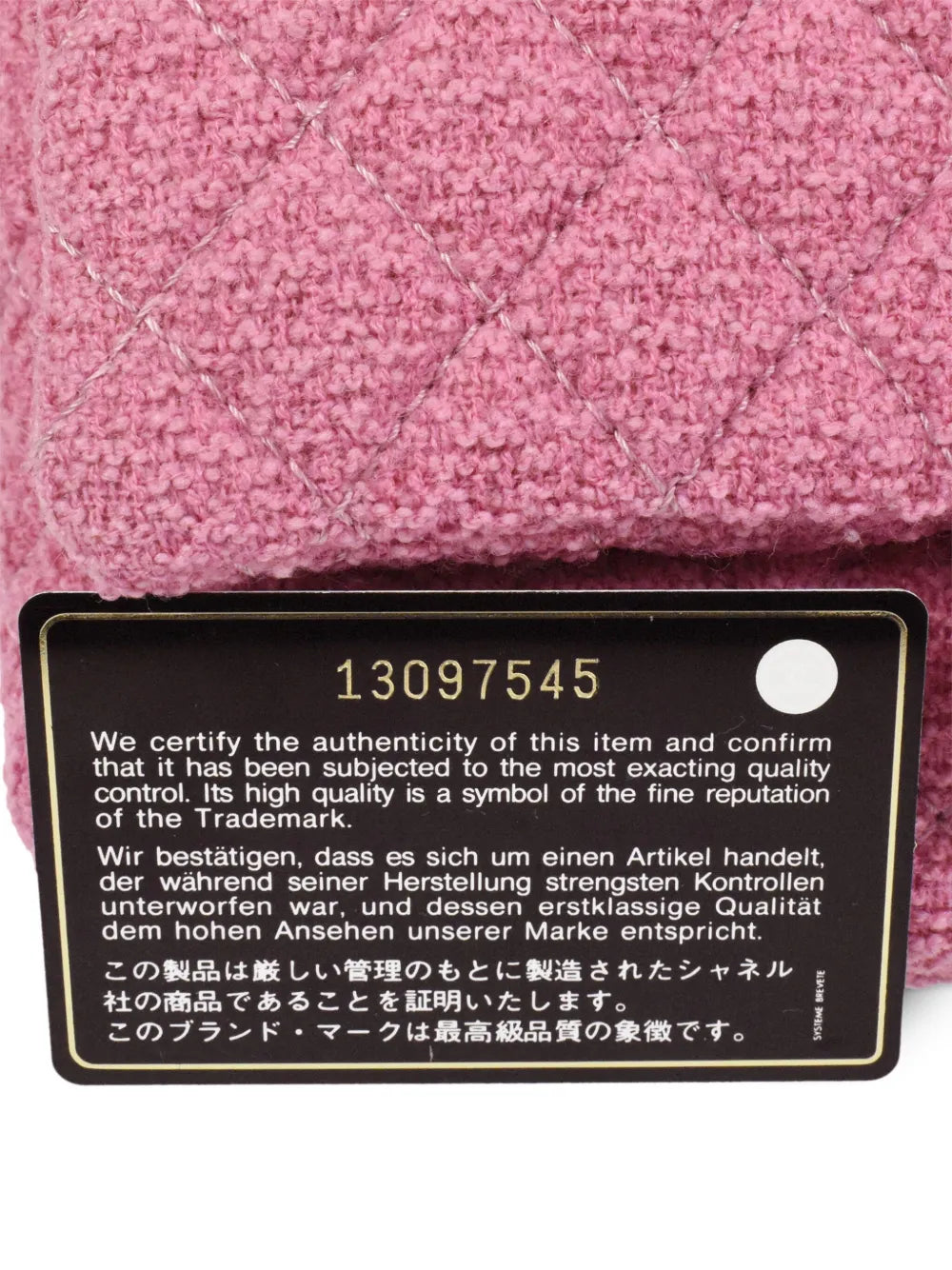 Pre-OwnedCHANEL Pre-Owned2009 Mademoiselle Lock tweed shoulder bag