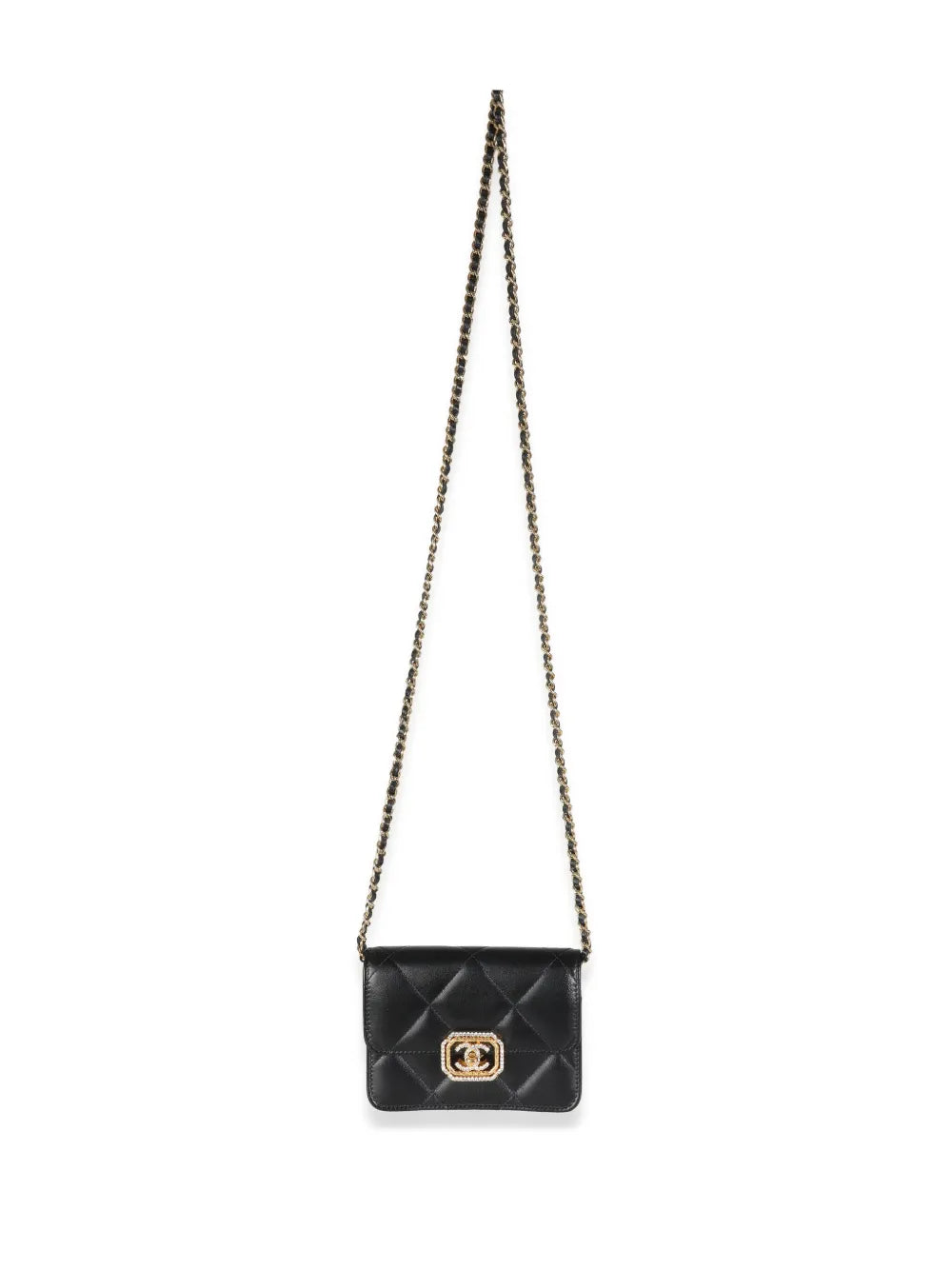 Pre-OwnedCHANEL Pre-Owned2021-2023 CC turn-lock diamond-quilted mini bag