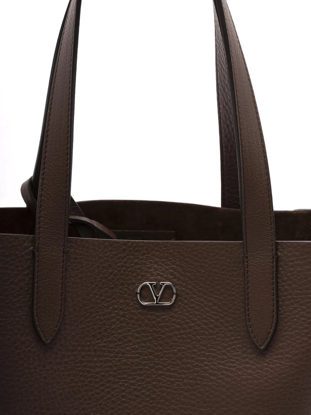 Valentino Garavanimetallic-eyelet leather tote bag