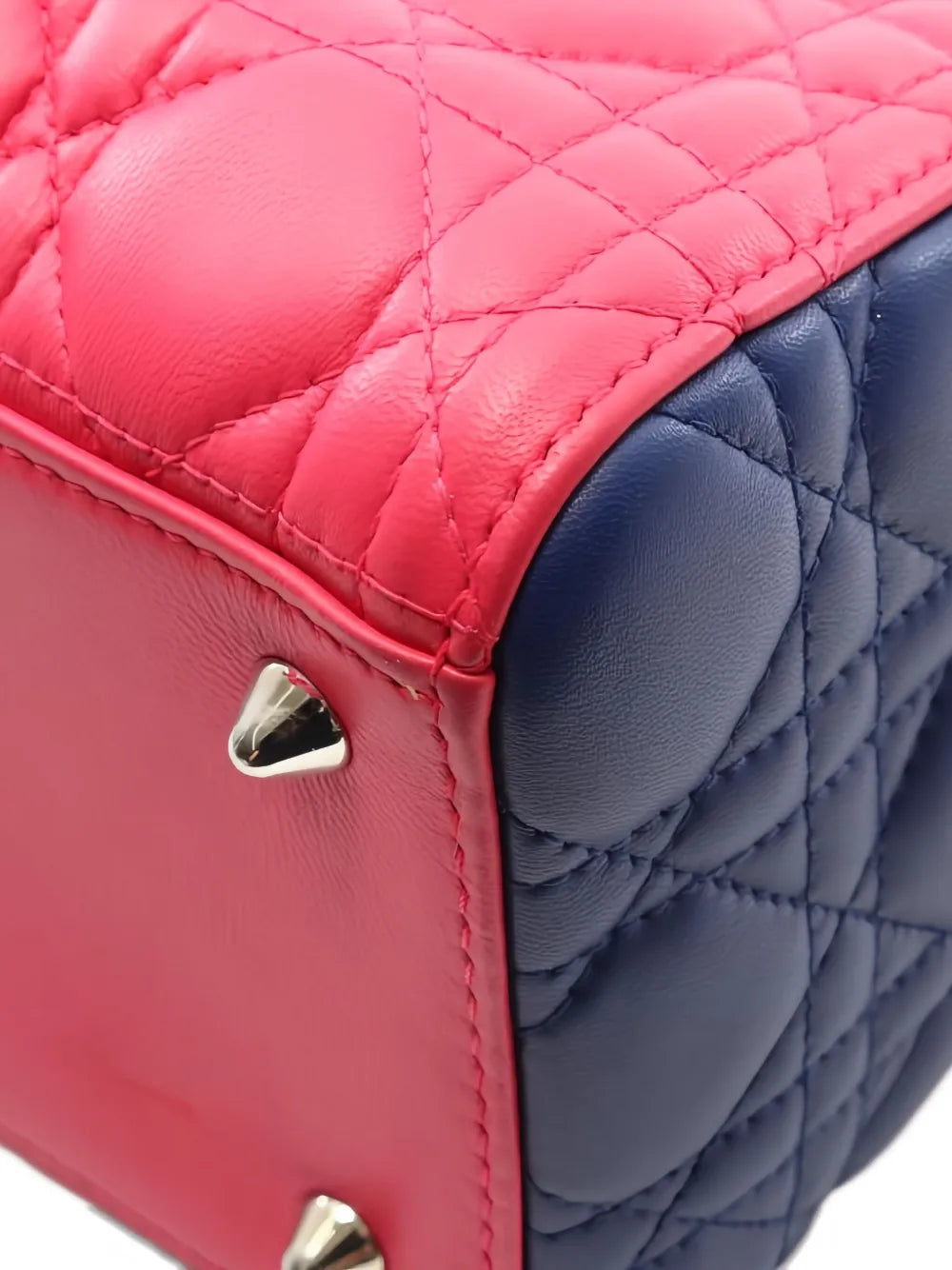Pre-OwnedChristian Dior Pre-OwnedLady Dior colour-block two-way handbag