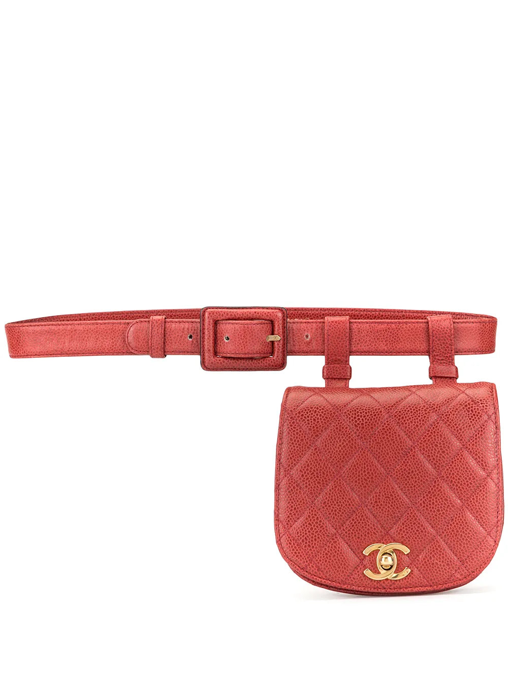Pre-OwnedCHANEL Pre-Owned1990 diamond quilted CC belt bag