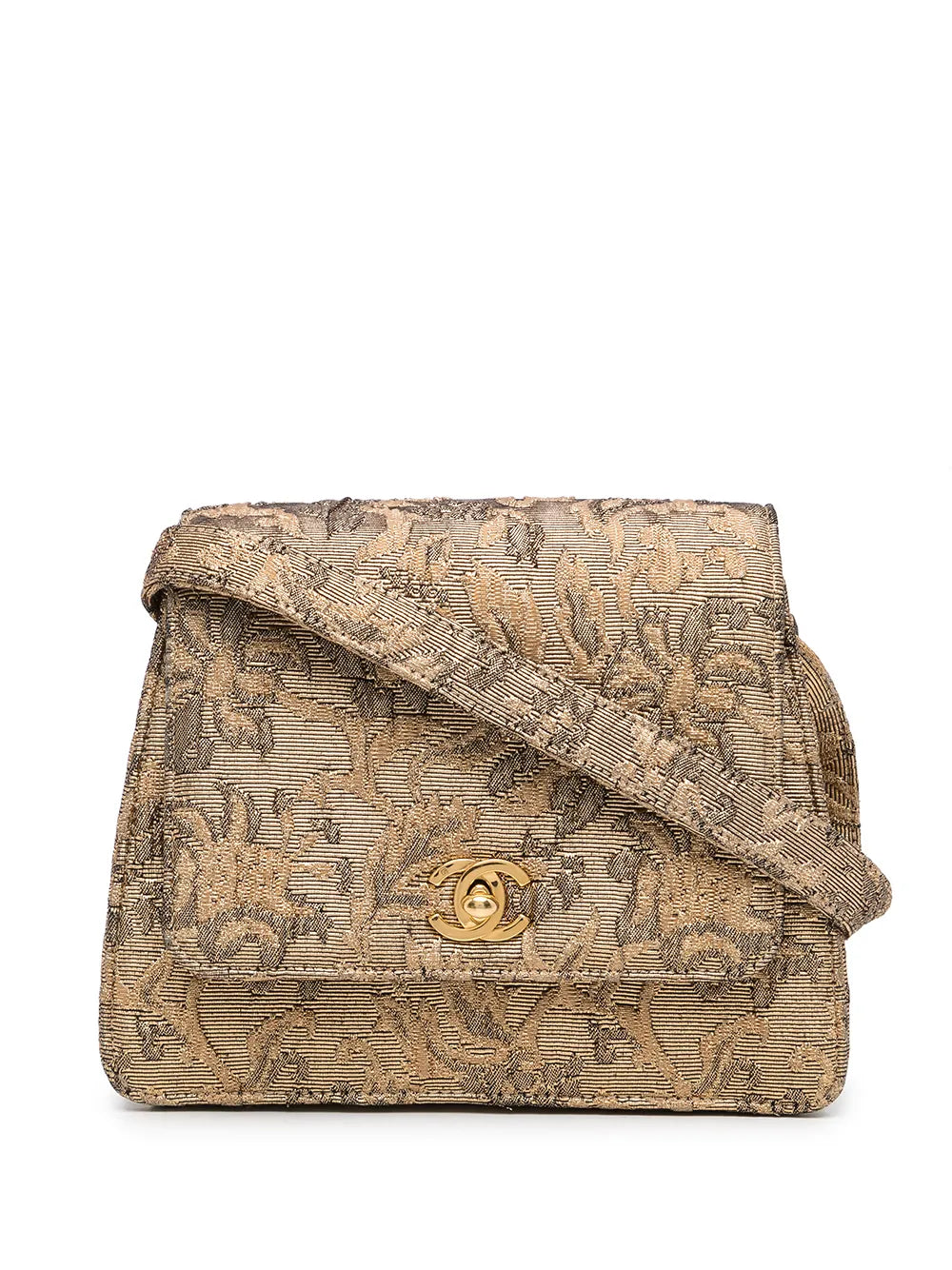Pre-OwnedCHANEL Pre-Owned1998 CC floral-jacquard handbag