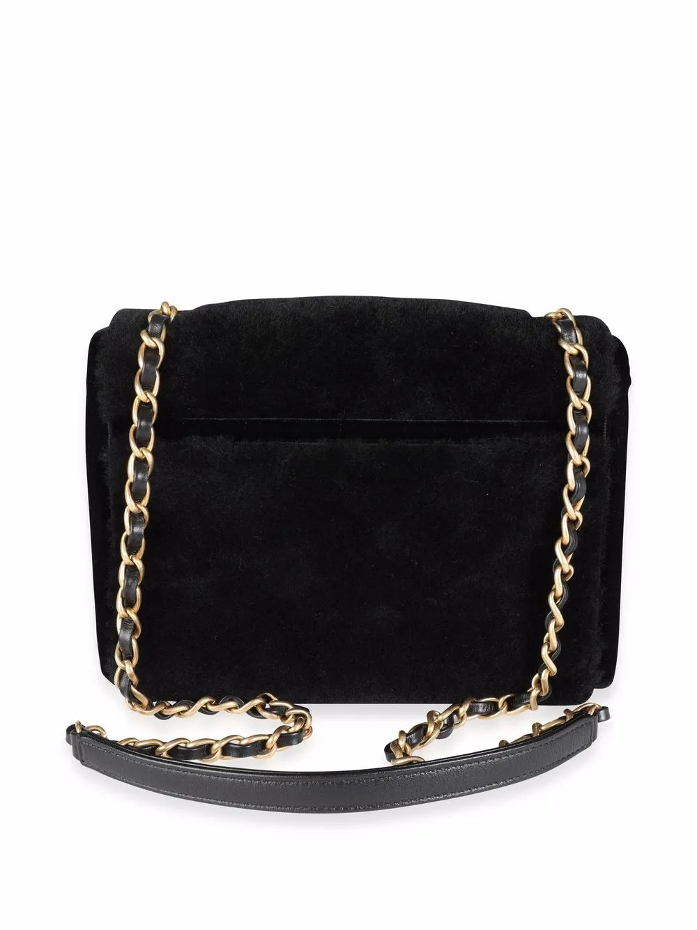 Pre-OwnedCHANEL Pre-OwnedCC Turn-lock shearling shoulder bag