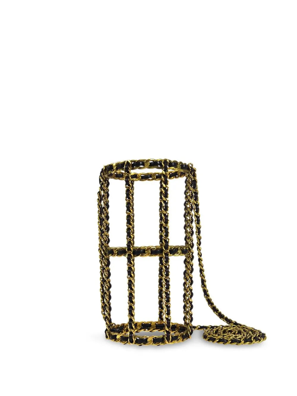Pre-OwnedCHANEL Pre-Owned1994 chain-link crossbody bottle holder