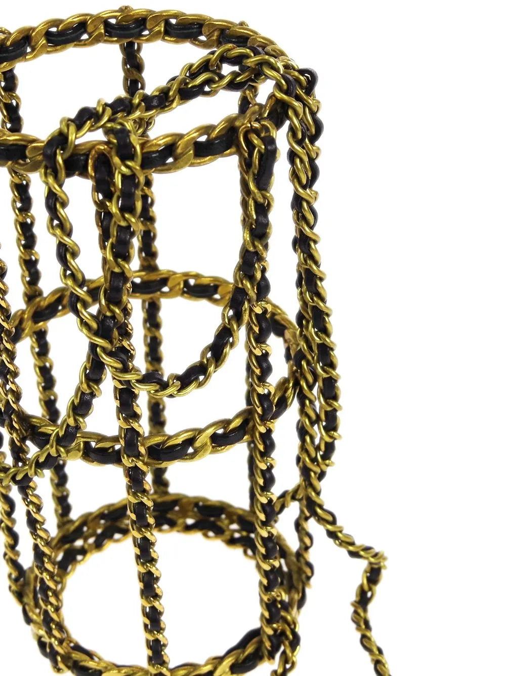 Pre-OwnedCHANEL Pre-Owned1994 chain-link crossbody bottle holder