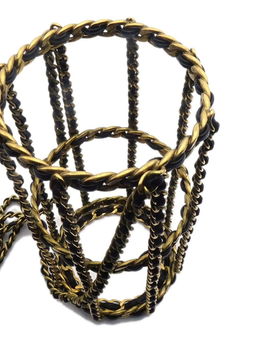 Pre-OwnedCHANEL Pre-Owned1994 chain-link crossbody bottle holder