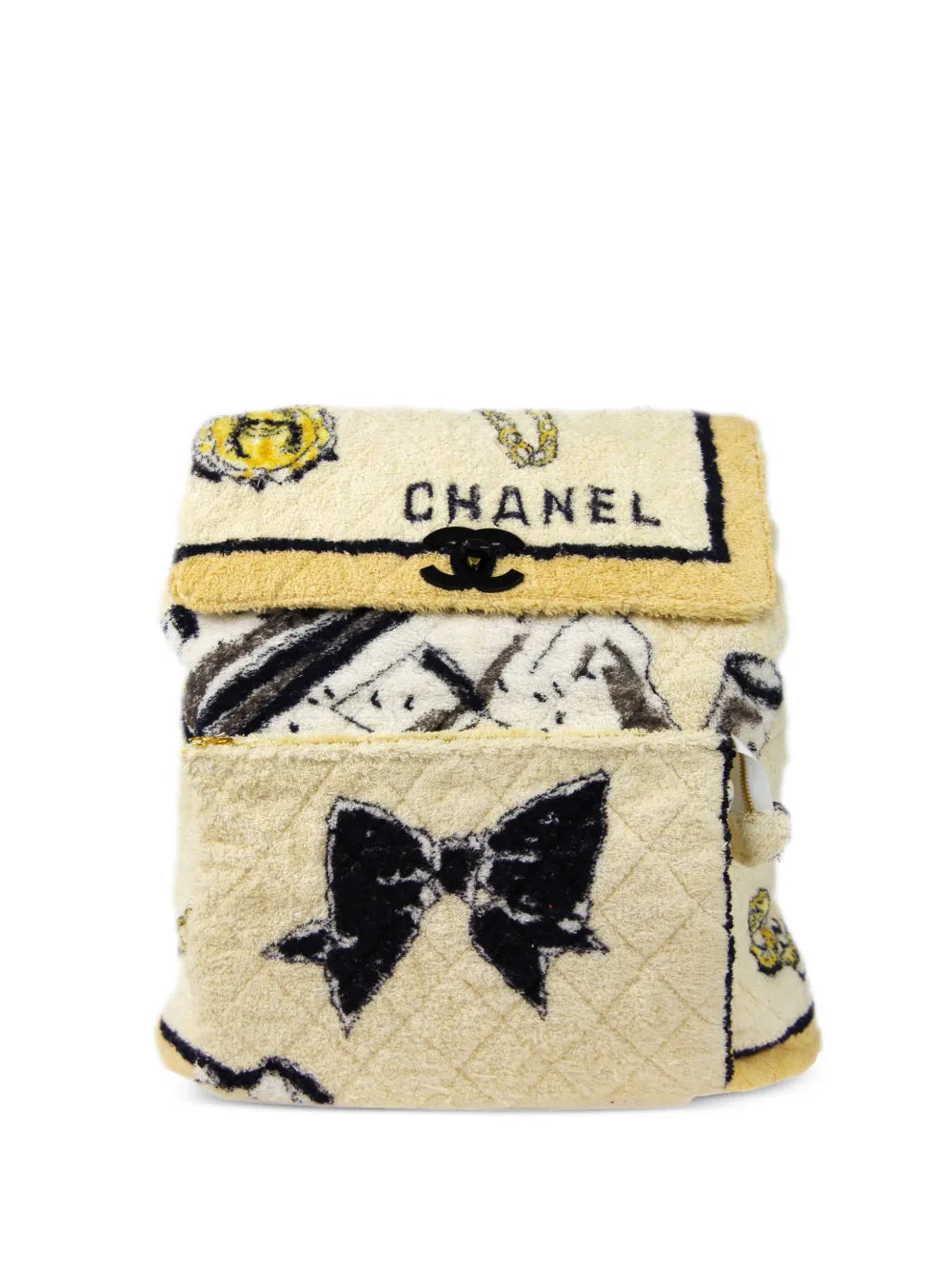 Pre-OwnedCHANEL Pre-Owned1994 Classic Flap towelling-effect backpack