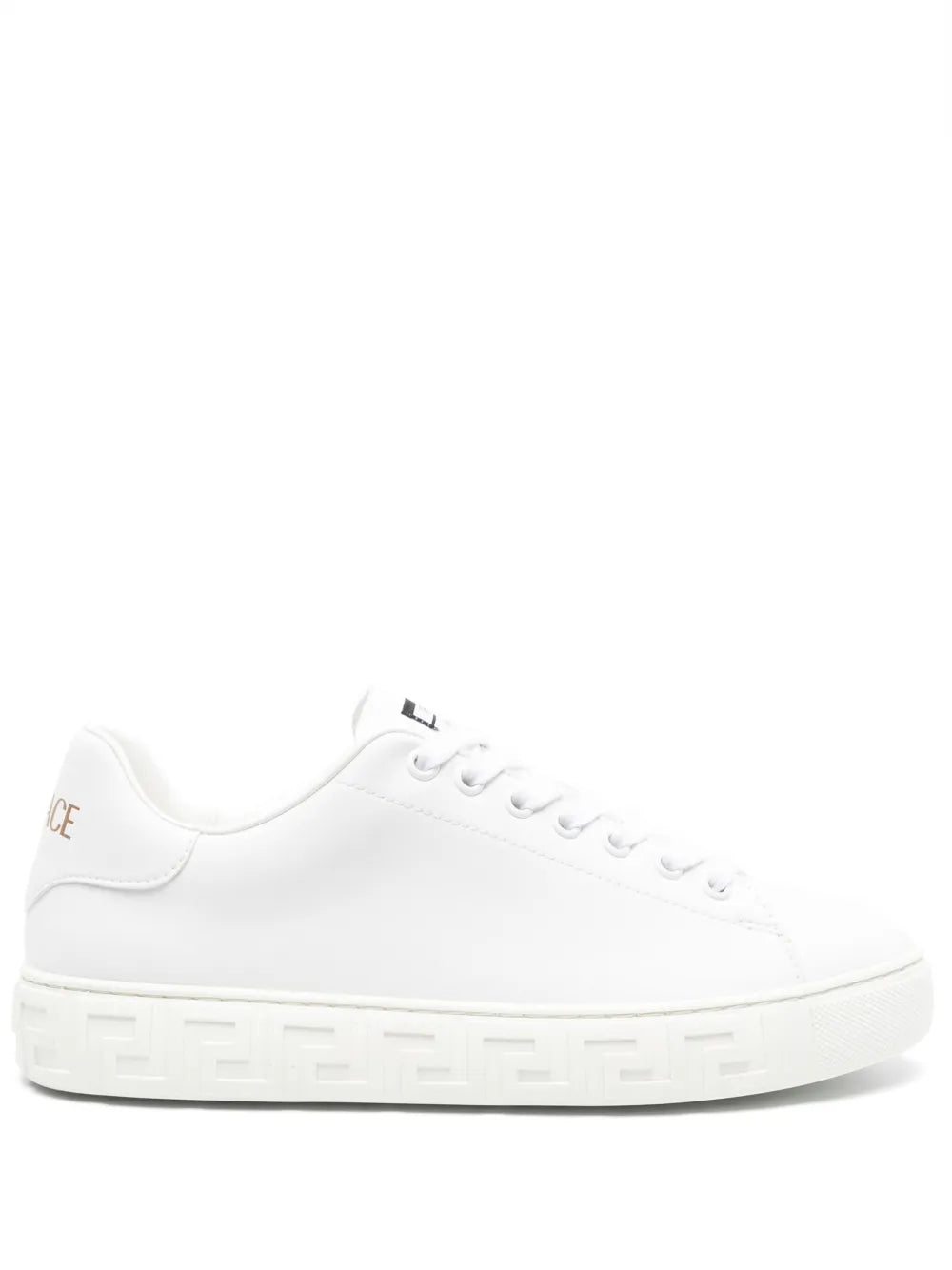 Versace Greca-Embossed Leather