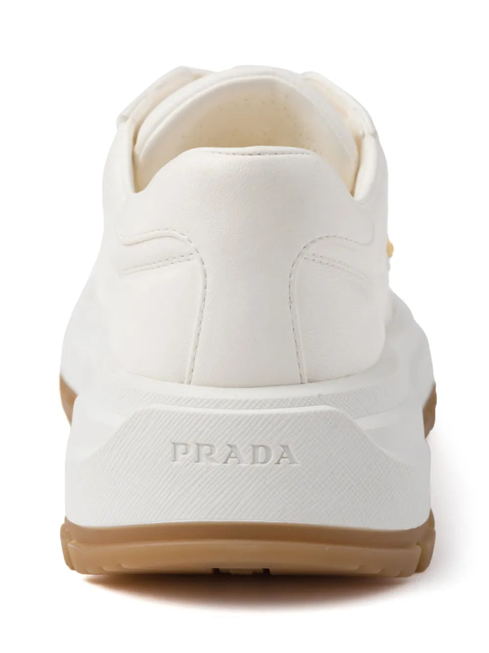 Prada Triangle-Logo Leather