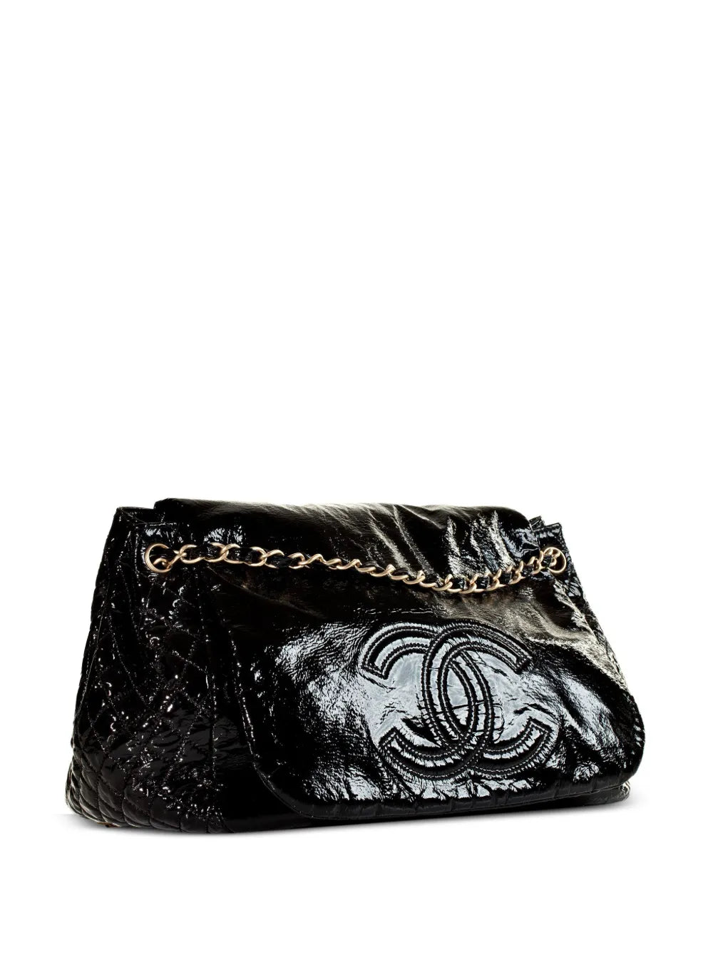Pre-OwnedCHANEL Pre-Owned2006 Jumbo CC-stitch flap chain shoulder bag