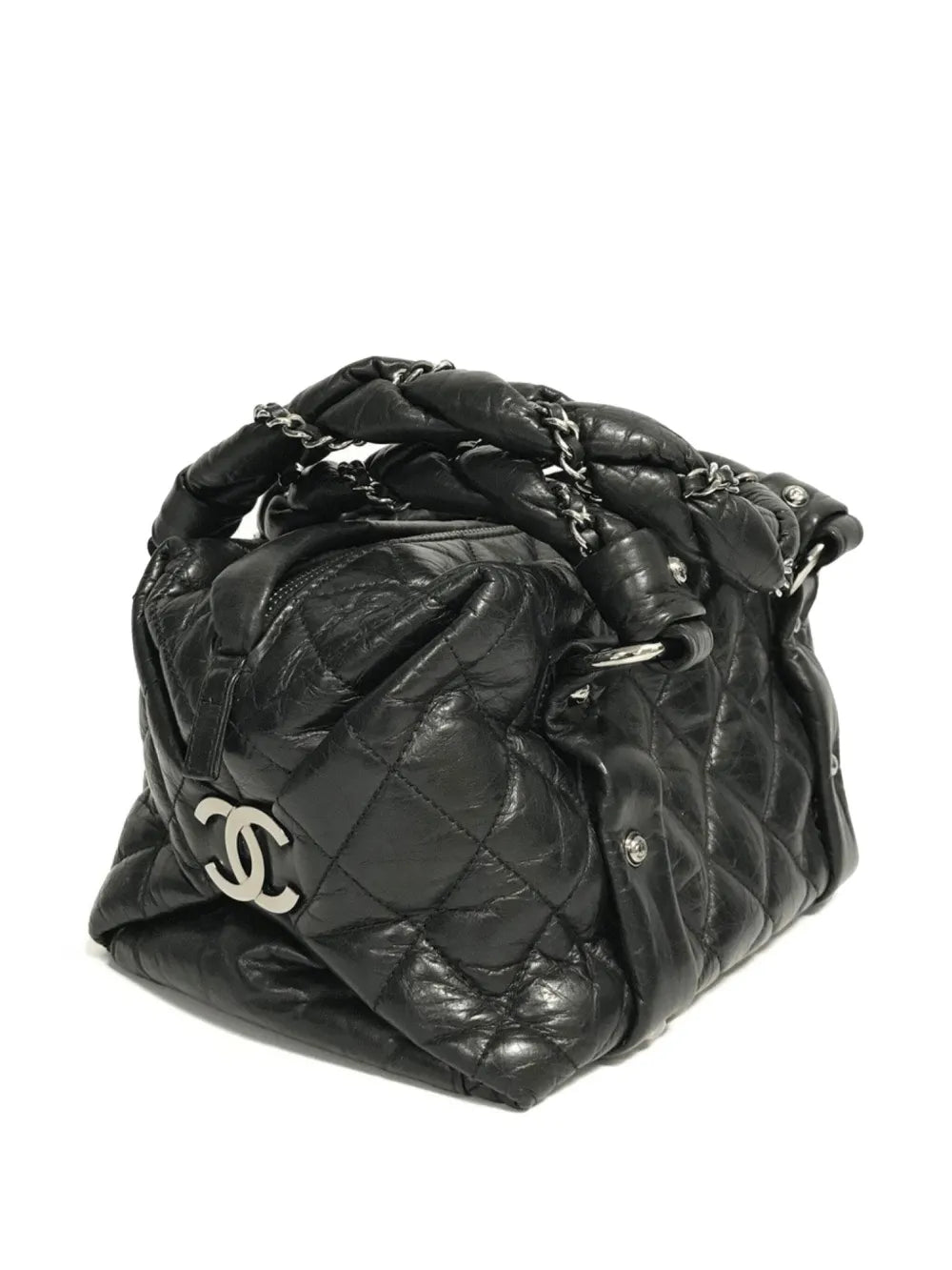 Pre-OwnedCHANEL Pre-Owned2006 Lady Braid diamond-quilted tote bag