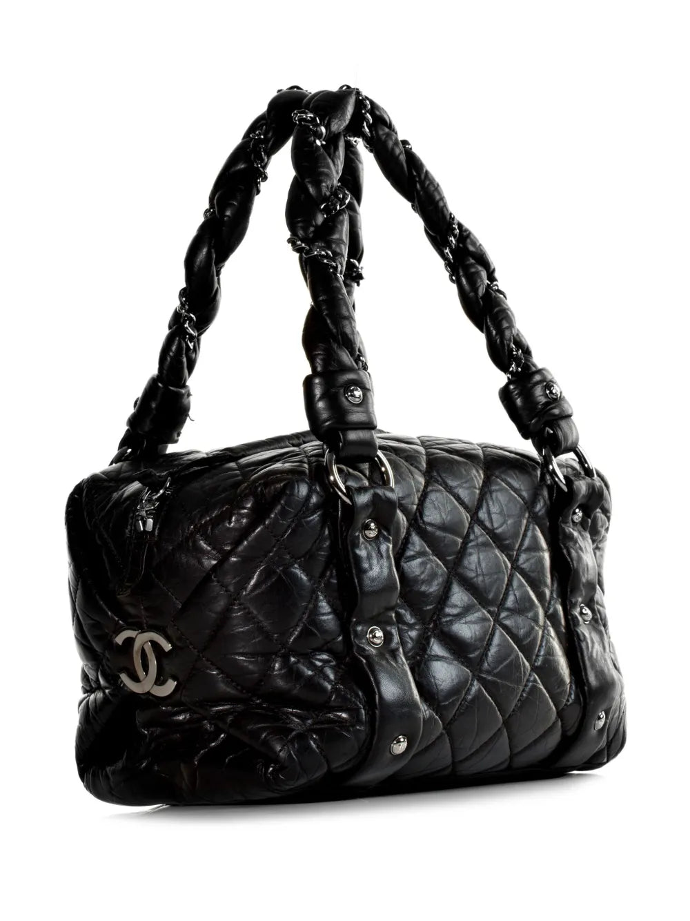 Pre-OwnedCHANEL Pre-Owned2006 Lady Braid diamond-quilted tote bag