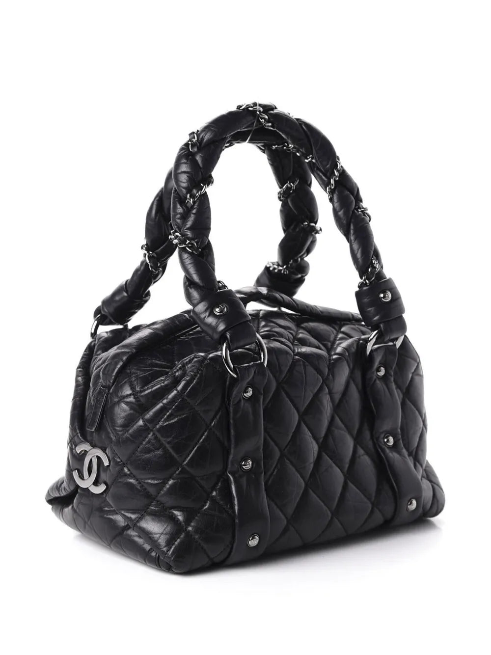 Pre-OwnedCHANEL Pre-Owned2006 Lady Braid diamond-quilted tote bag