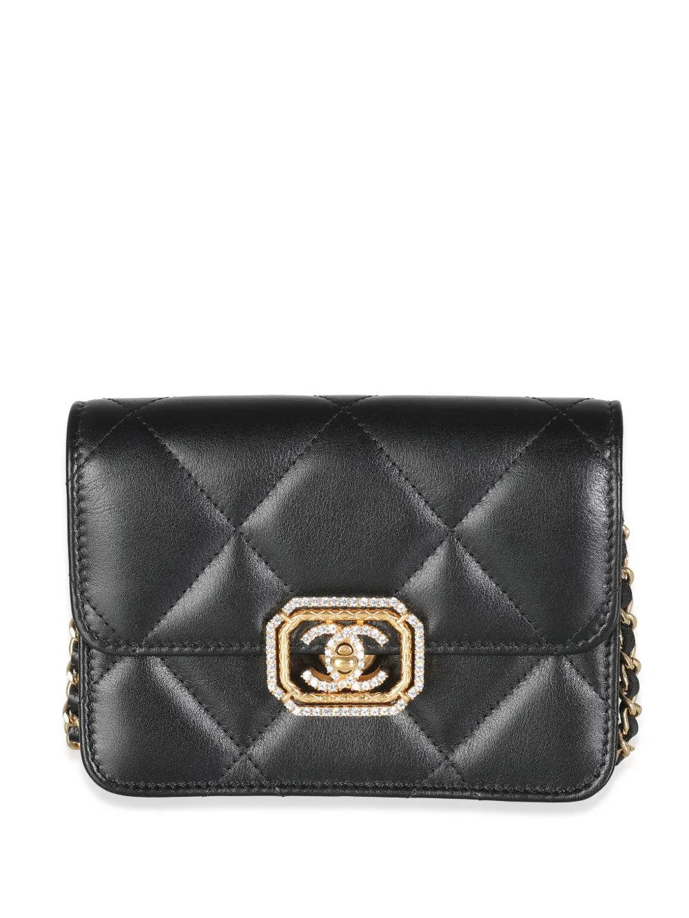Pre-OwnedCHANEL Pre-Owned2021-2023 CC turn-lock diamond-quilted mini bag