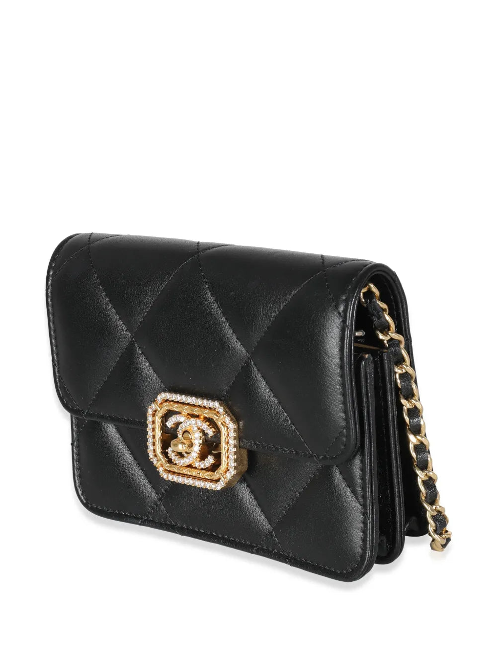 Pre-OwnedCHANEL Pre-Owned2021-2023 CC turn-lock diamond-quilted mini bag
