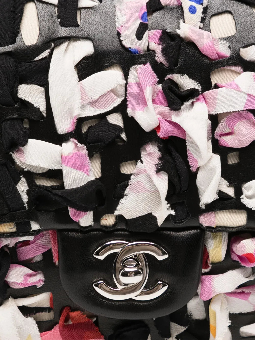 Pre-OwnedCHANEL Pre-Ownedsilk ribbon classic bag