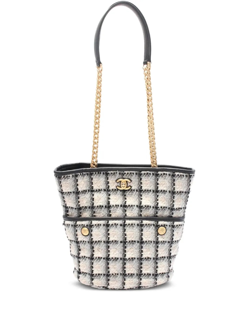 Pre-OwnedCHANEL Pre-Owned2021s Coco Mark tweed shoulder bag