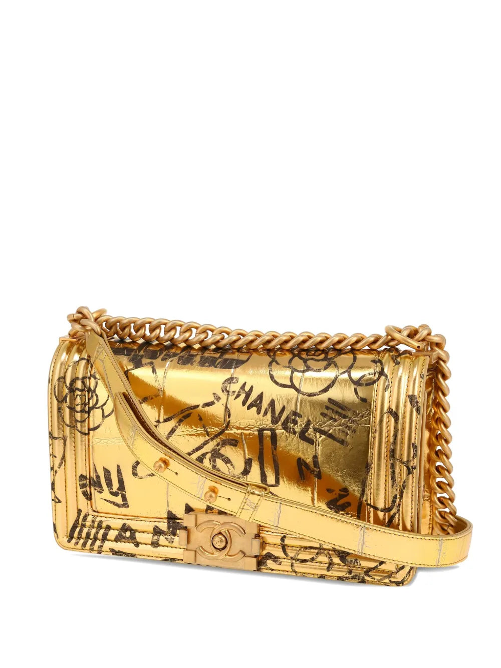 Pre-OwnedCHANEL Pre-Ownedmedium Chanel Boy shoulder strap