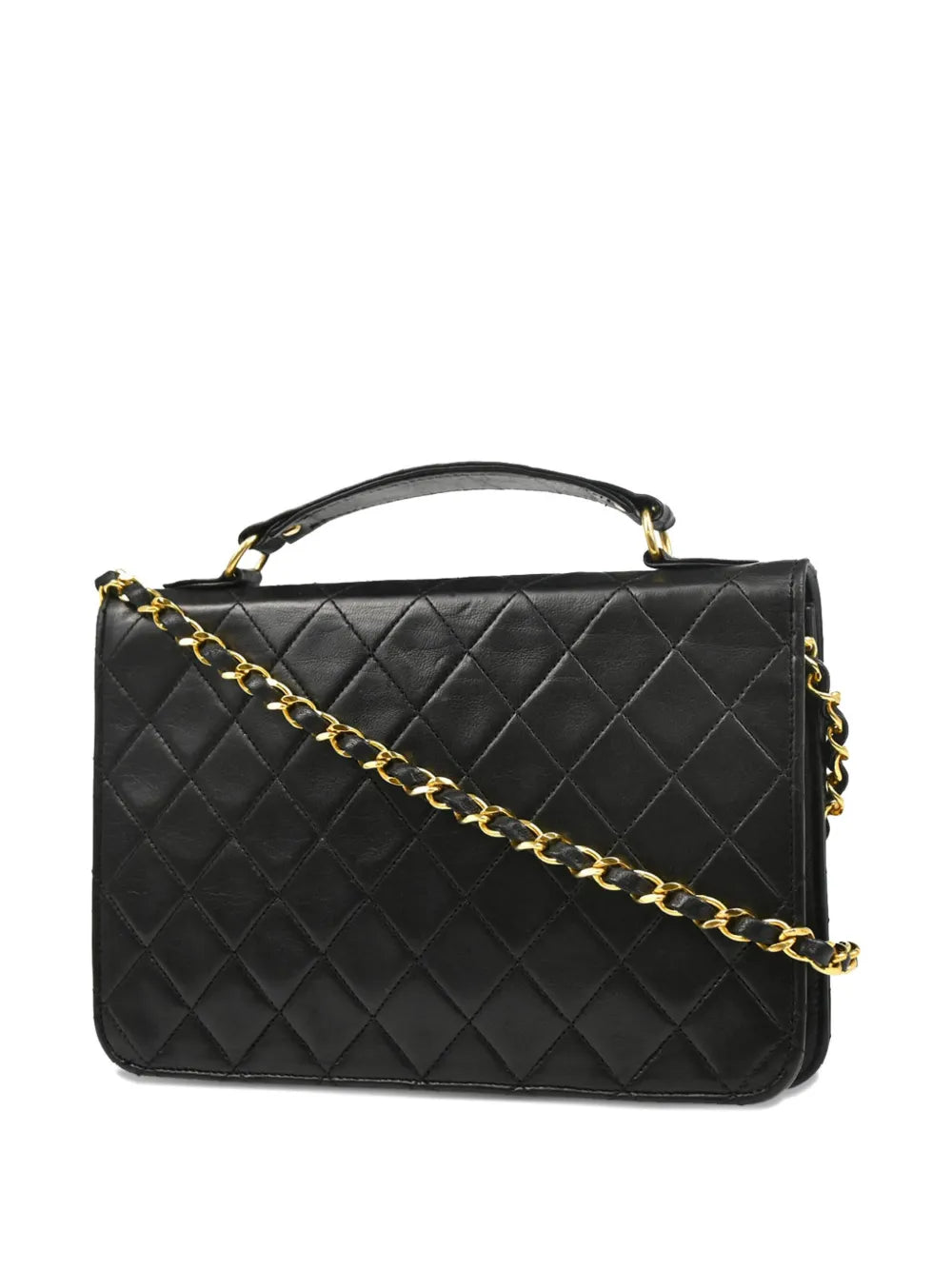 Pre-OwnedCHANEL Pre-Owned1985-1990 quilted two-way handbag