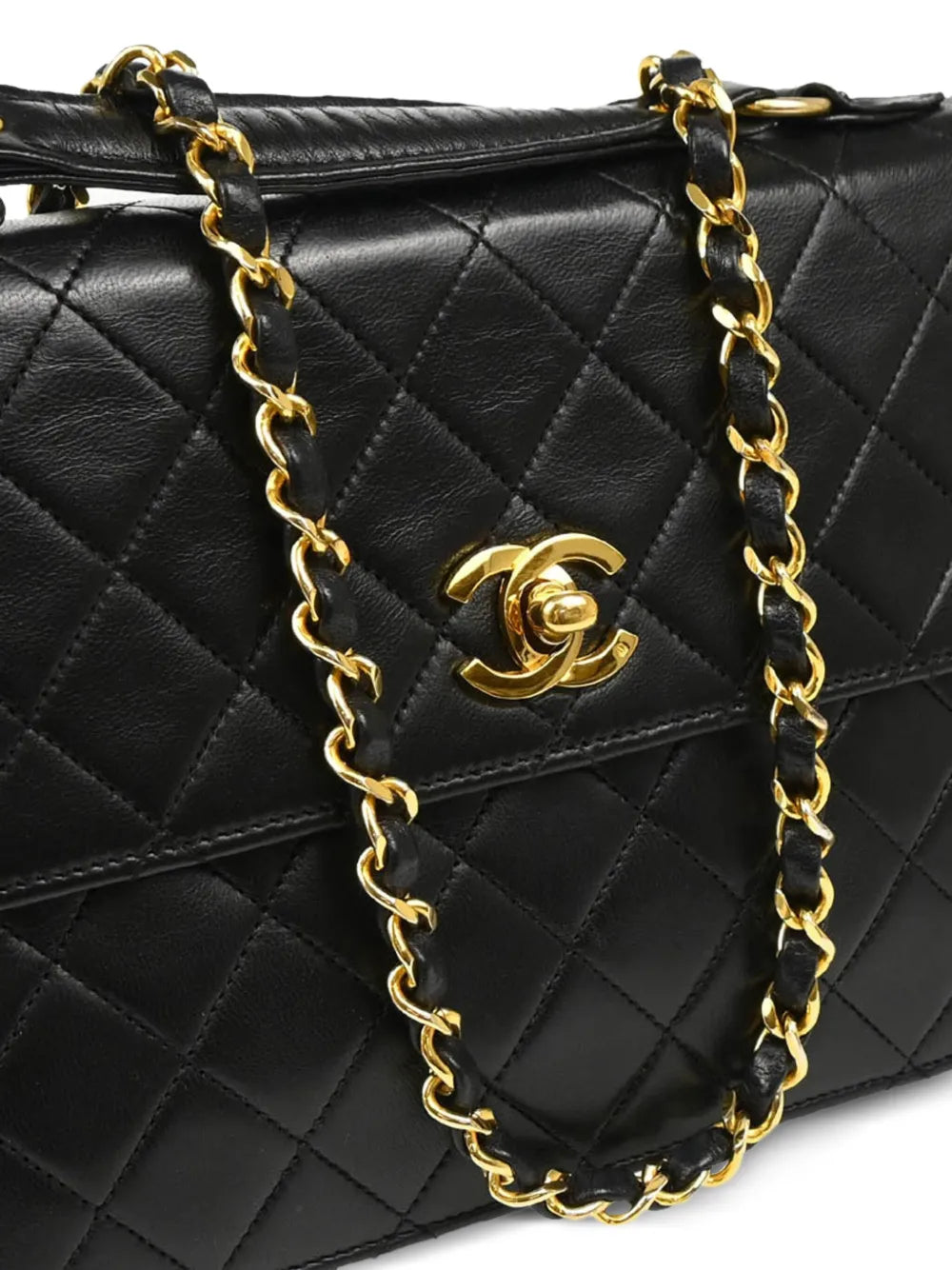 Pre-OwnedCHANEL Pre-Owned1985-1990 quilted two-way handbag