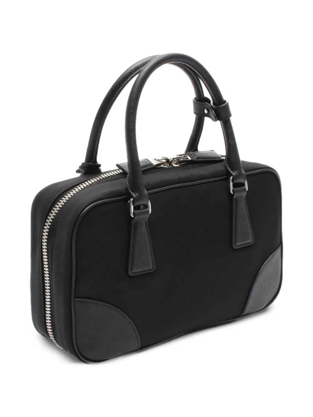 Pre-OwnedPrada Pre-Owned2020s beaded floral appliquhandbag
