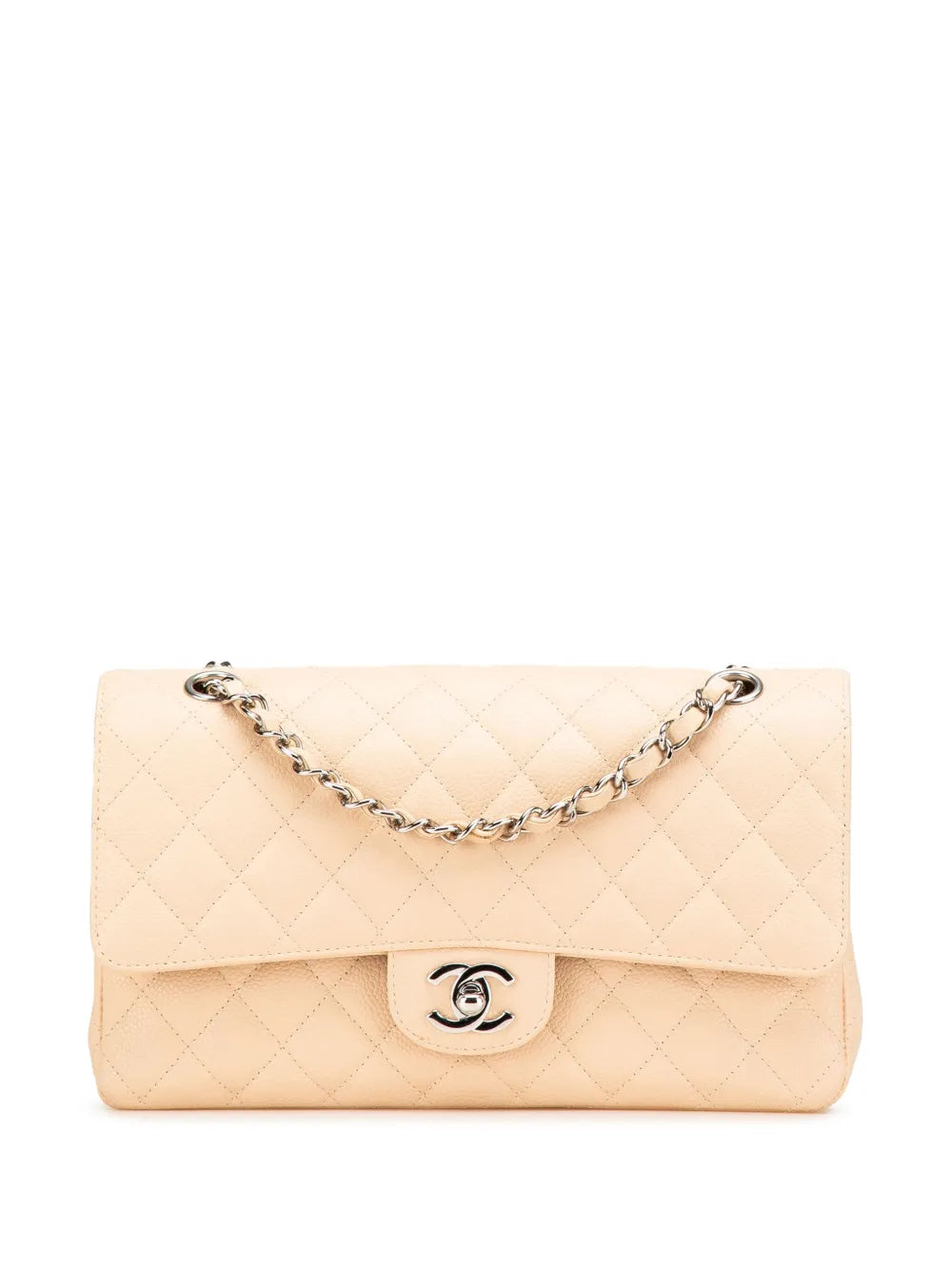 Pre-OwnedCHANEL Pre-Owned2008-2009 Medium Classic Caviar Double Flap shoulder bag