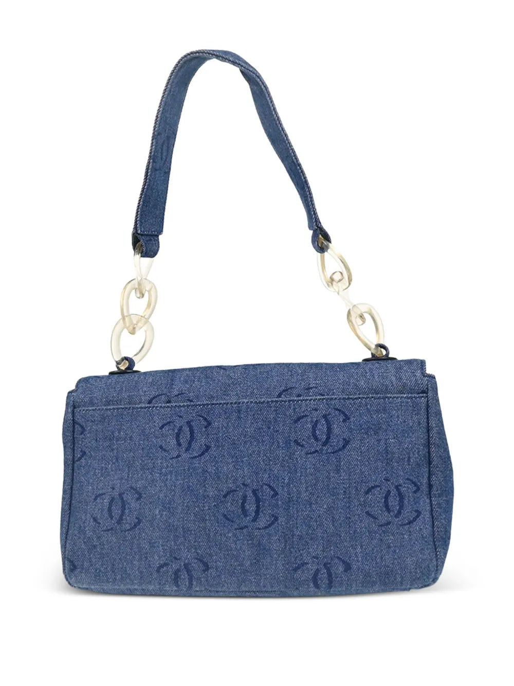 Pre-OwnedCHANEL Pre-Owned2002 interlocking-CC denim handbag