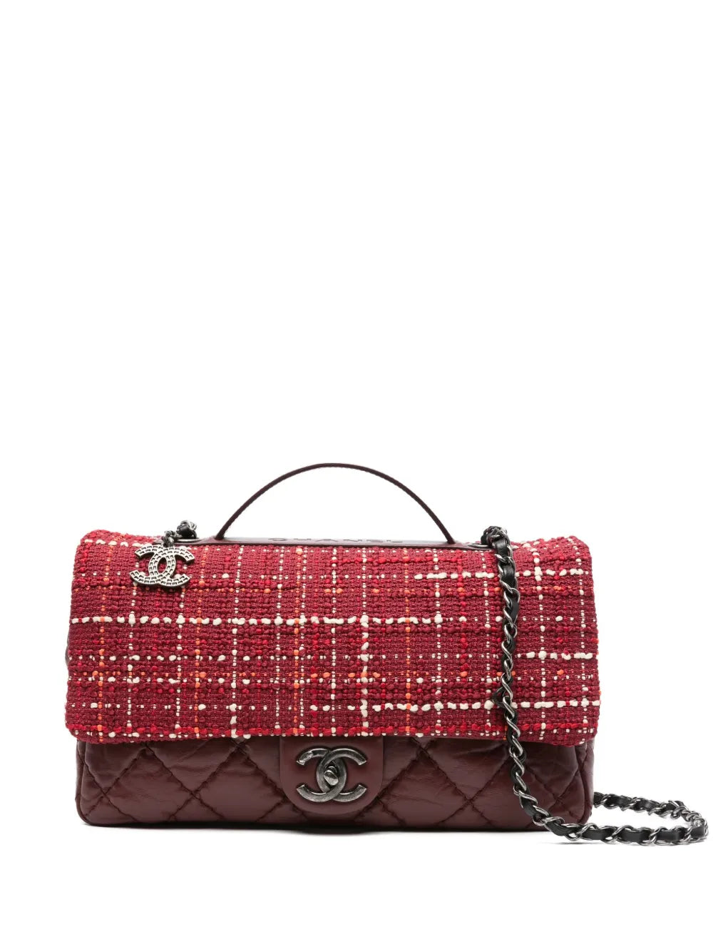 Pre-OwnedCHANEL Pre-OwnedAirlines tweed flap shoulder bag