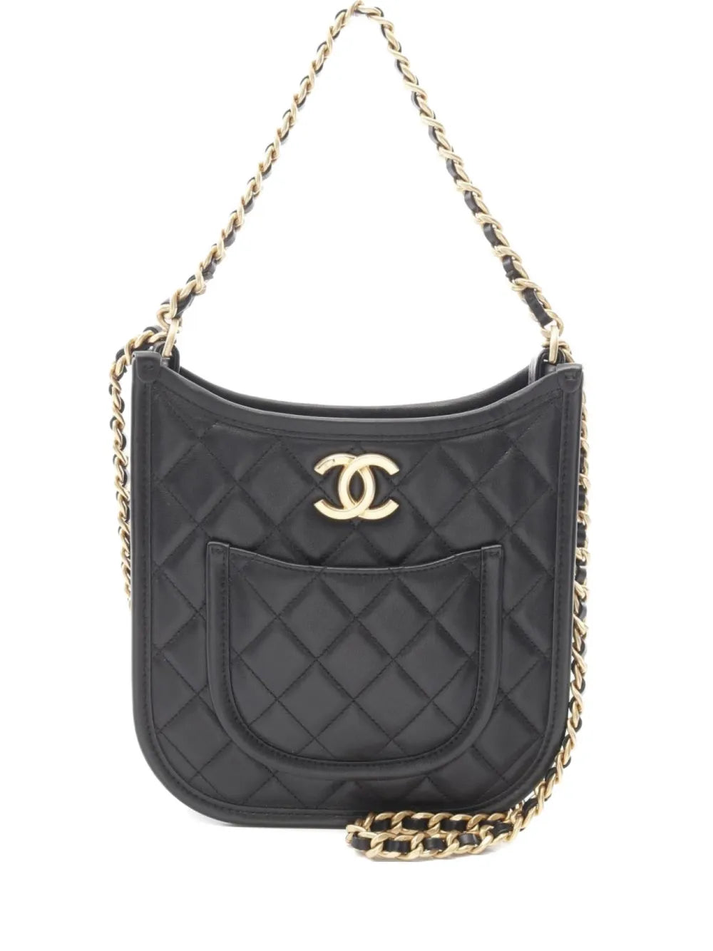 Pre-OwnedCHANEL Pre-Owned2021s Hobo Chain quilted cross body bag