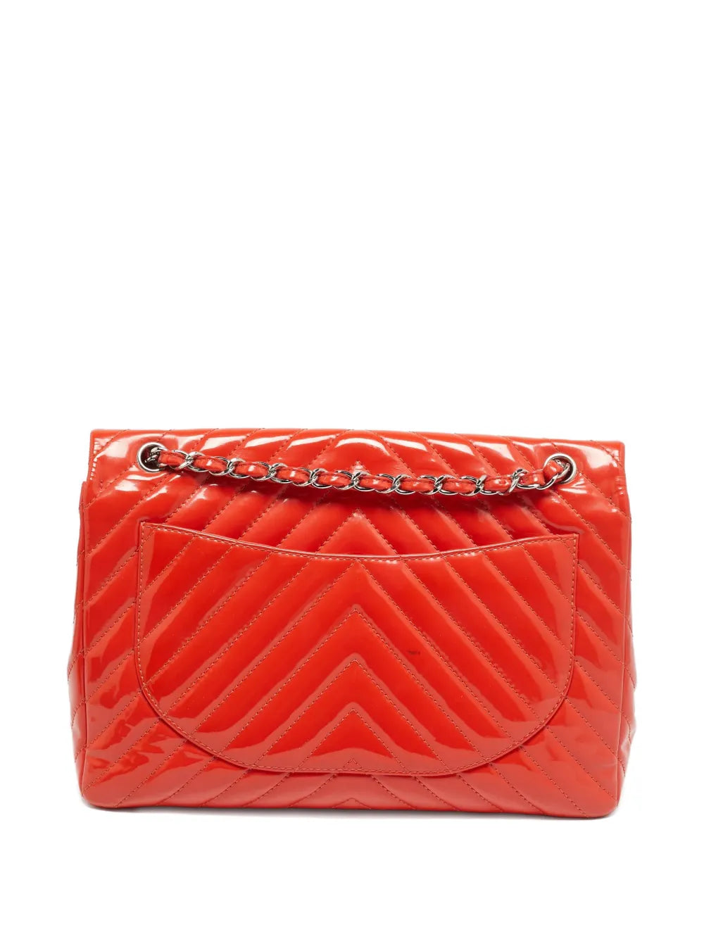 Pre-OwnedCHANEL Pre-OwnedChevron patent leather bag