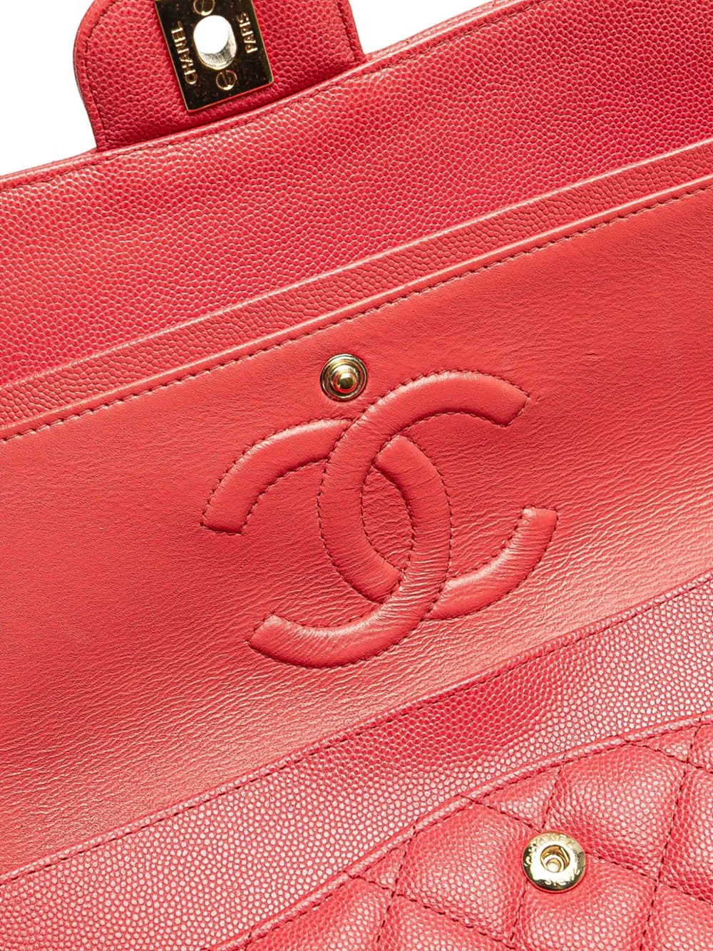 Pre-OwnedCHANEL Pre-Owned2016-2017 Medium Classic Caviar Double Flap shoulder bag