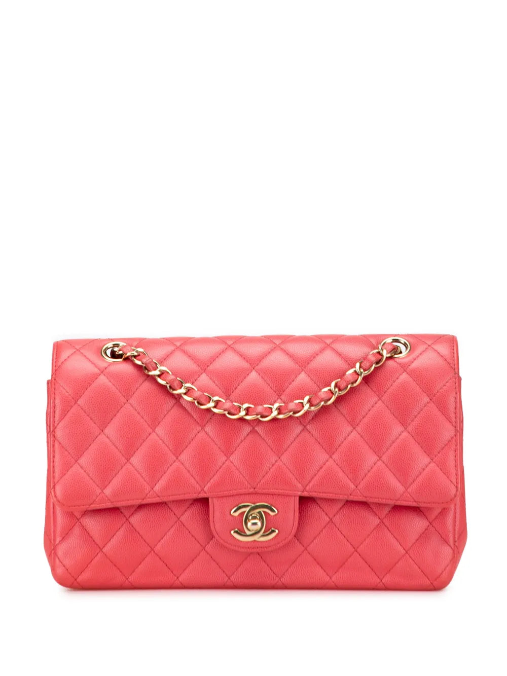 Pre-OwnedCHANEL Pre-Owned2016-2017 Medium Classic Caviar Double Flap shoulder bag