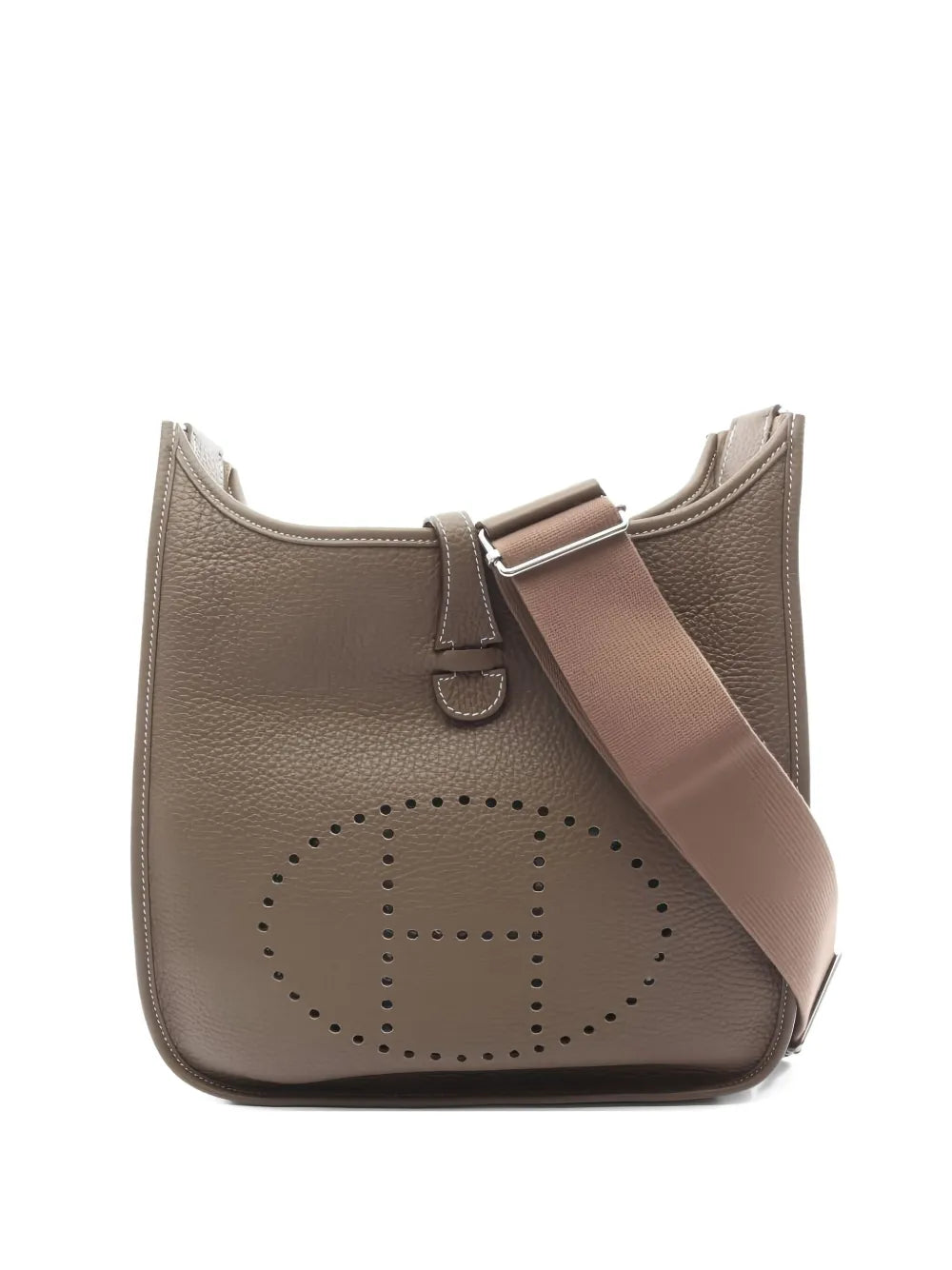 Pre-OwnedHermre-Owned2023 Evelyn 3 Troyes PM perforated-detail shoulder bag