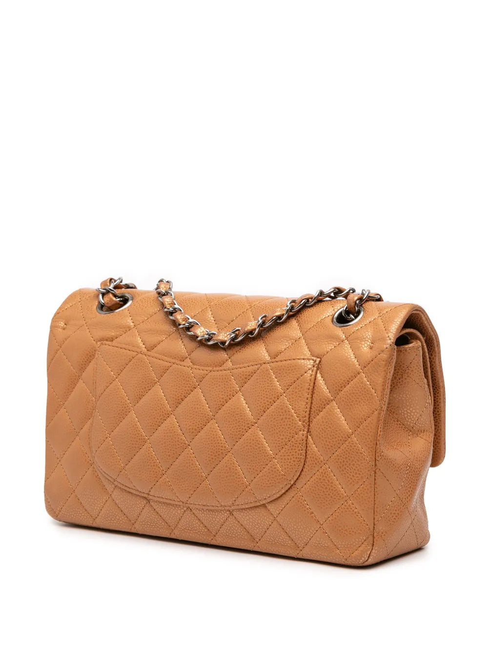 Pre-OwnedCHANEL Pre-Owned2010-2011 Medium Classic Metallic Caviar Double Flap shoulder bag