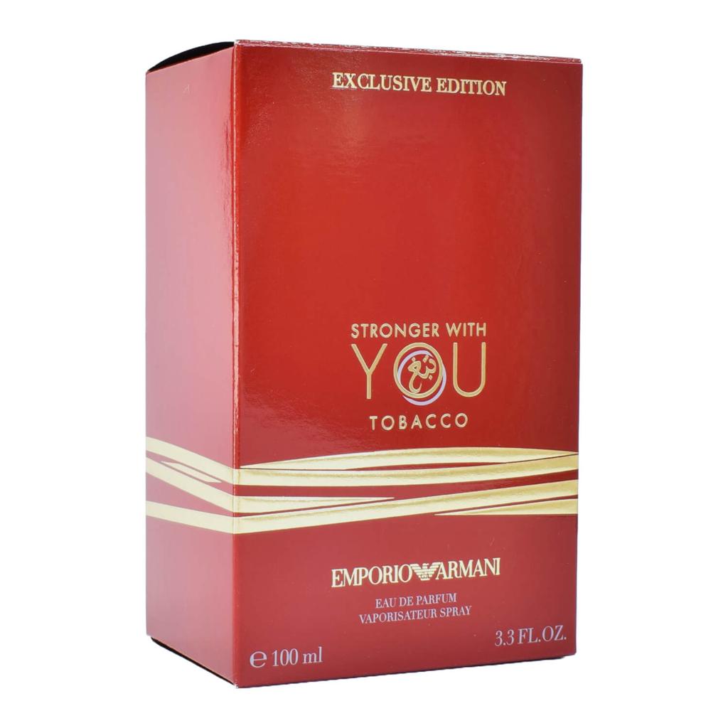 Giorgio Armani Stronger With You Tobacco Eau de Parfum 3.3 oz / 100ml | Luxury Unisex Fragrance
