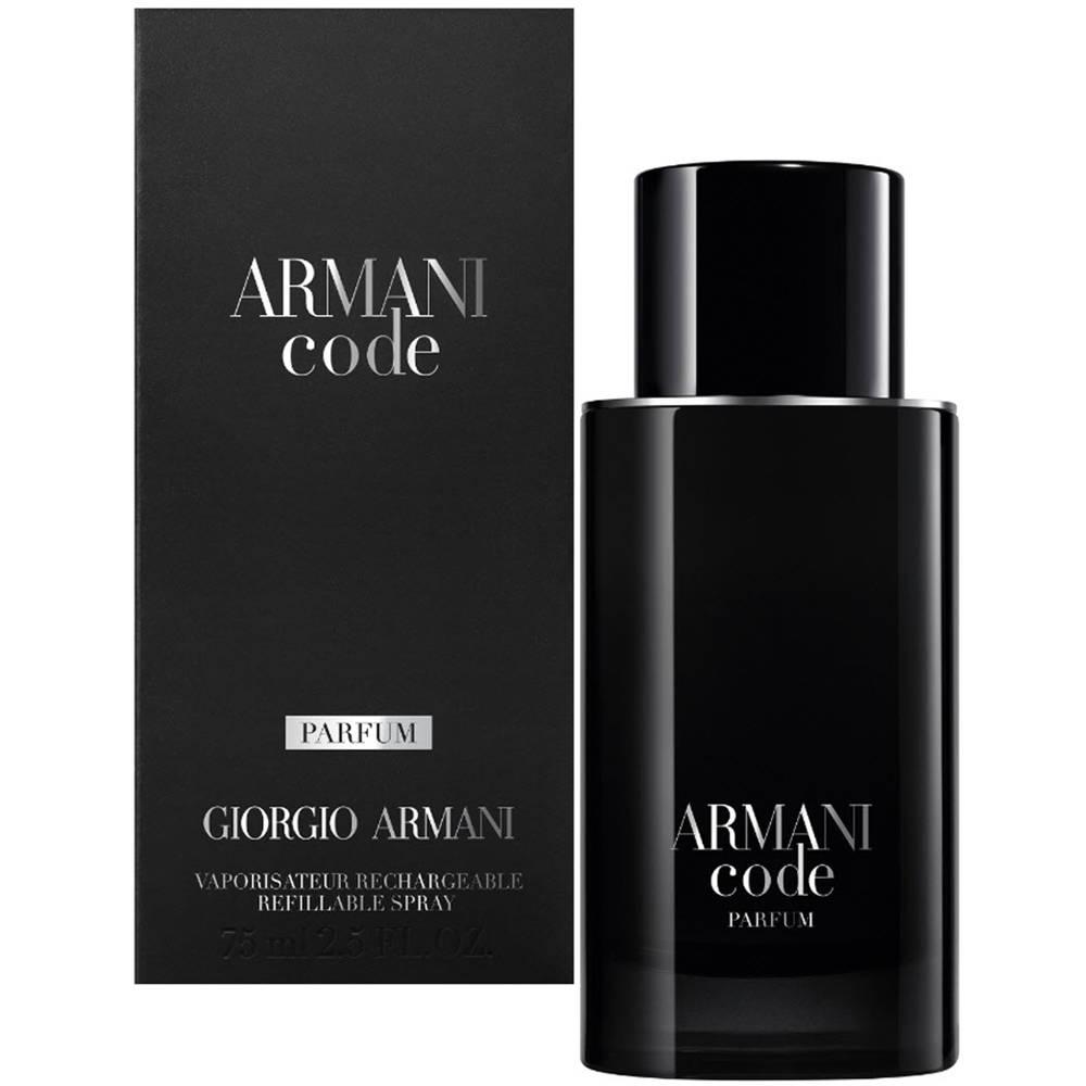 Giorgio Armani Code Parfum for Men 2.5 fl oz / 75ml | Refillable Spray | Factory Sealed