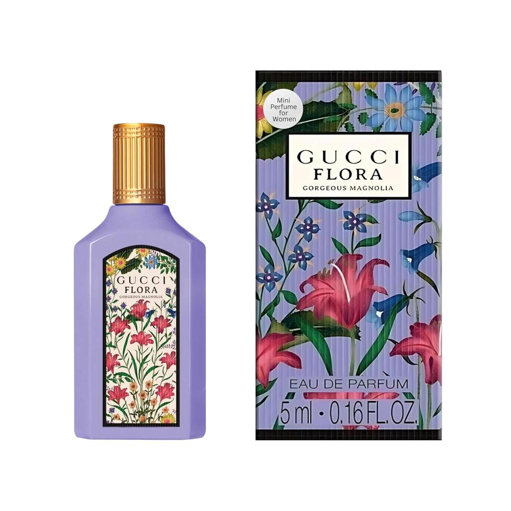 Gucci Flora Gorgeous Magnolia Eau de Parfum Sample 5ml / 0.16 oz | Mini Perfume with Box