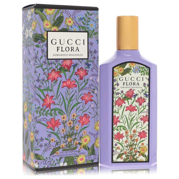 Gucci Flora Gorgeous Magnolia Eau De Parfum Spray 100ml / 3.3 oz | Luxury Women's Fragrance | Sealed Box