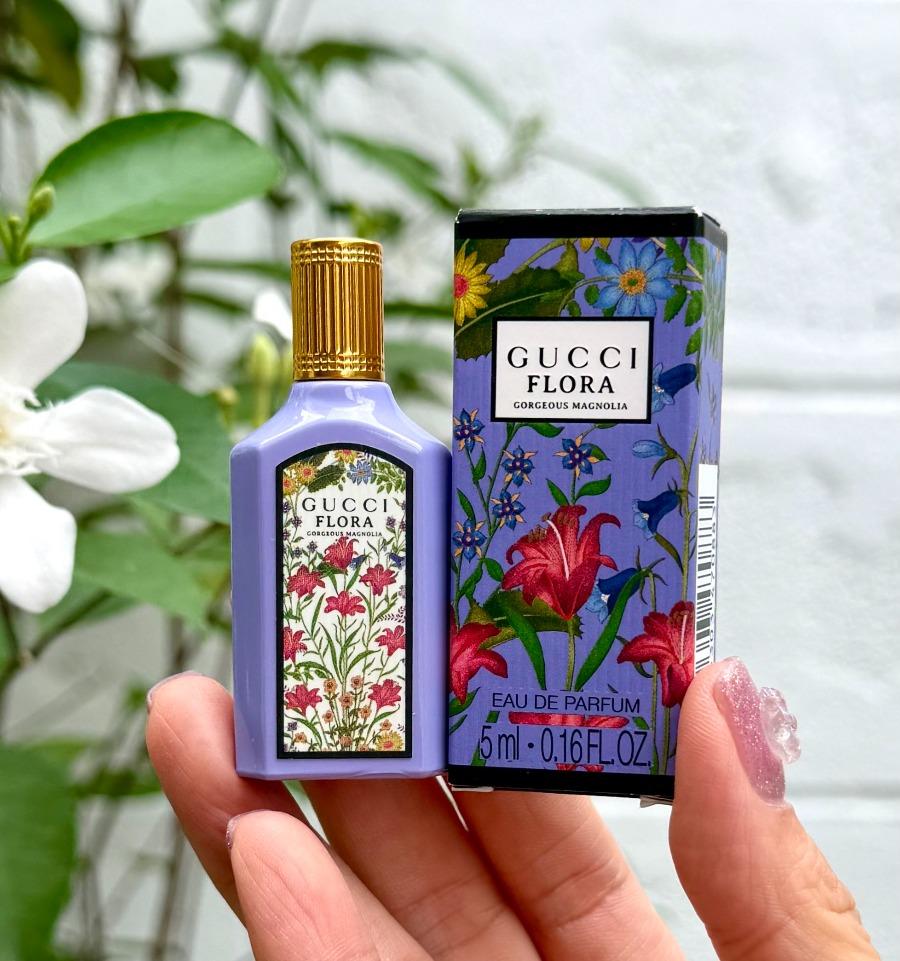 Gucci Flora Gorgeous Magnolia Eau de Parfum Sample 5ml / 0.16 oz | Mini Perfume with Box
