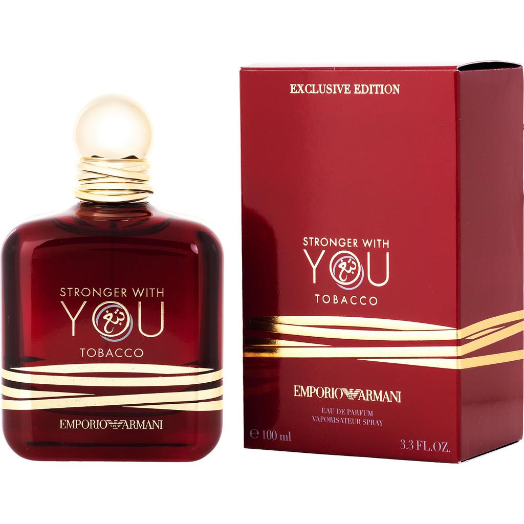 Giorgio Armani Stronger With You Tobacco Eau de Parfum 3.3 oz / 100ml | Luxury Unisex Fragrance